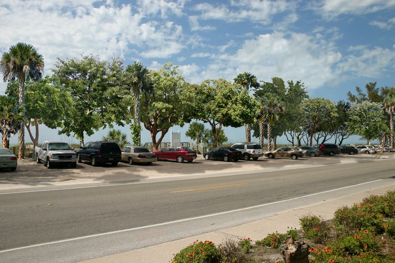 Coquina Beach with New Trees